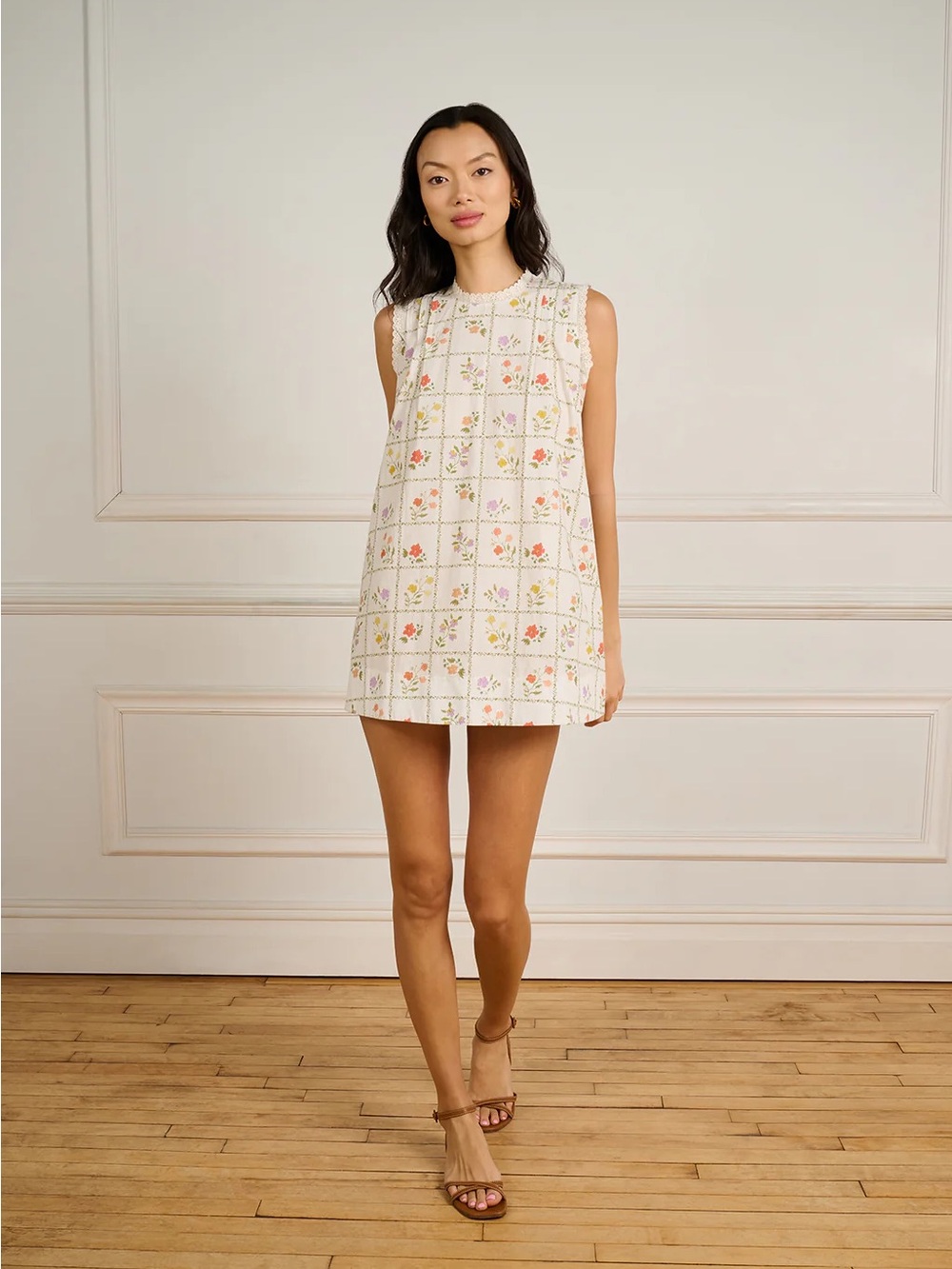 La Maregold The Poppy Dress Vintage White Floral